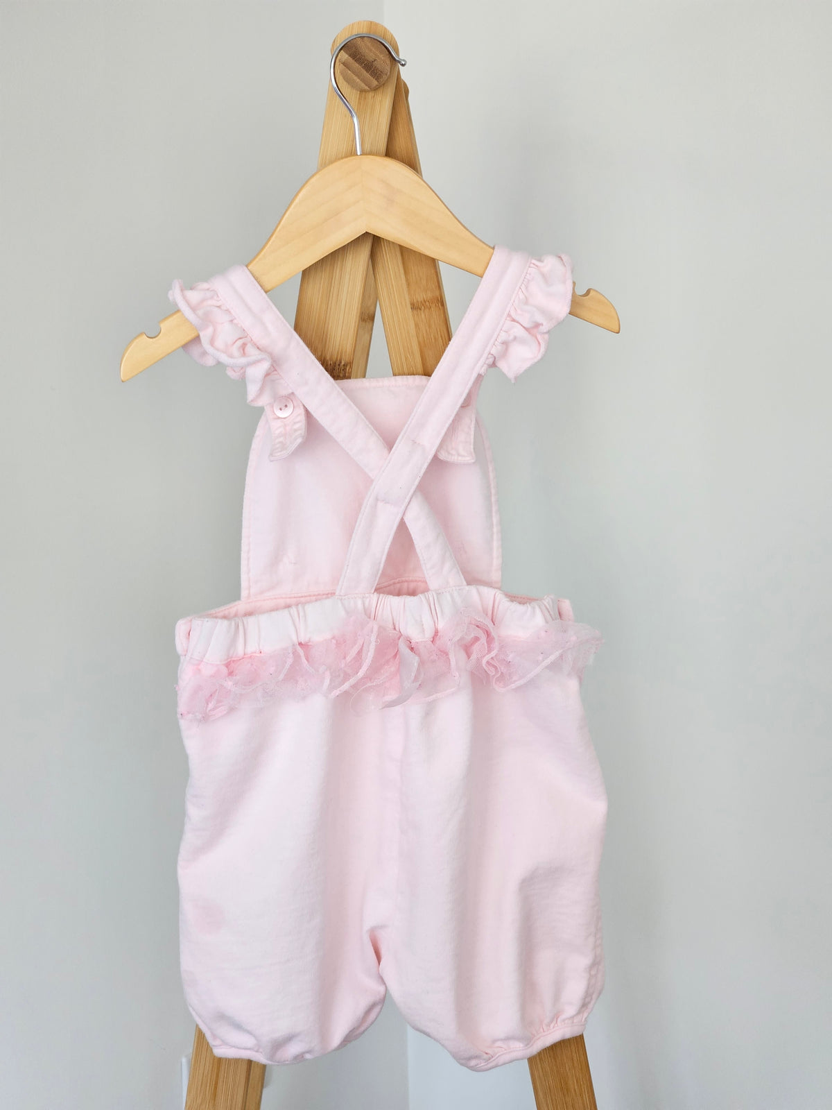 Minitni Baby Pink Butterfly Romper