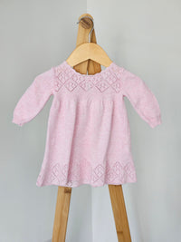 Next Baby Pink Fine Knitted Dress