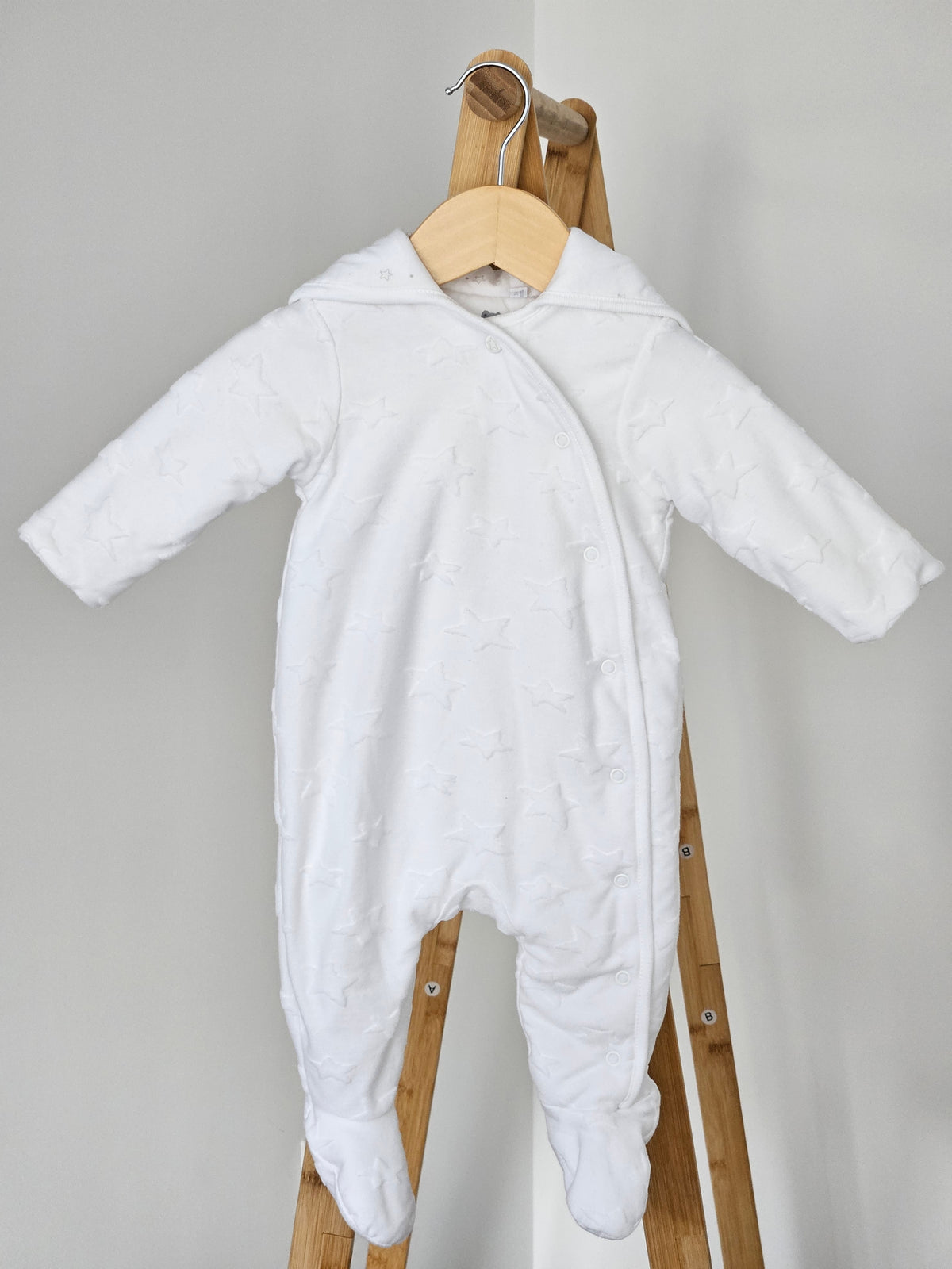 Bluezoo Unisex White Pramsuit