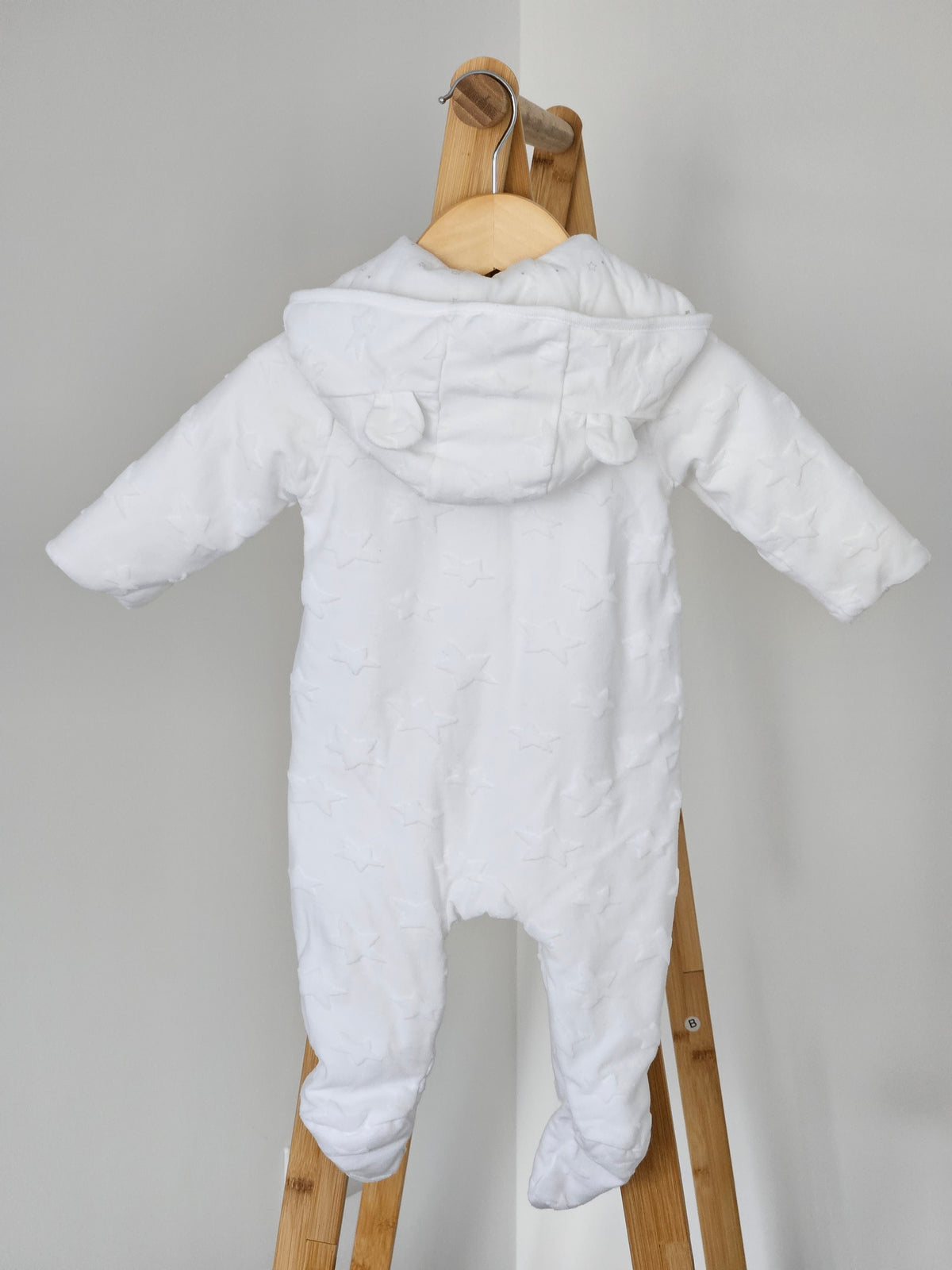 Bluezoo Unisex White Pramsuit