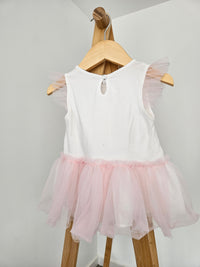 Visara Baby Swan Printed Tutu Dress