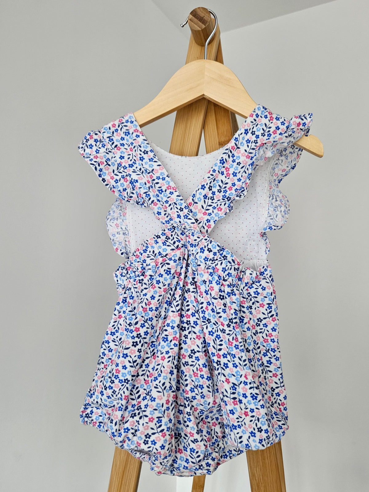 Jo Jo Maman Bebe Baby Girl Floral Romper