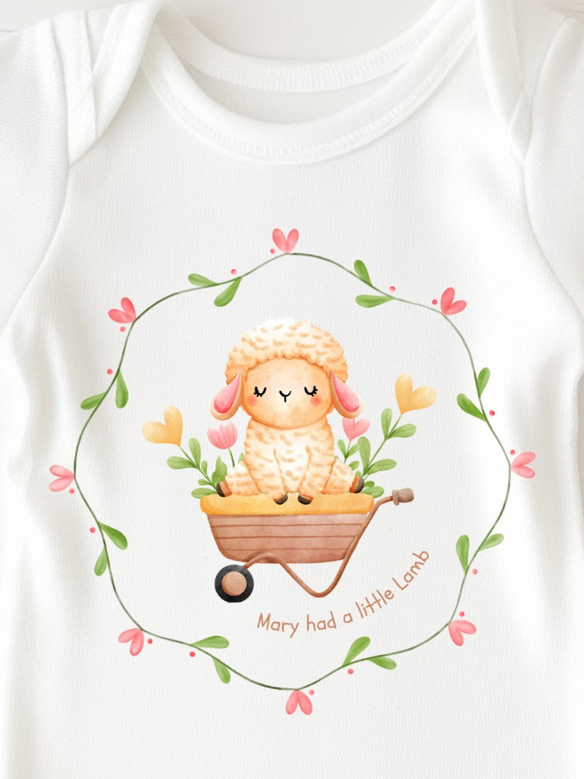 Mary Had A Little Lamb Baby Vest