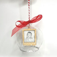 Baby's First Christmas Personalised Photo Bauble