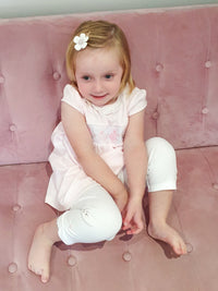 Kids Mintini Baby Pink Stripe 3 Piece Dress Set