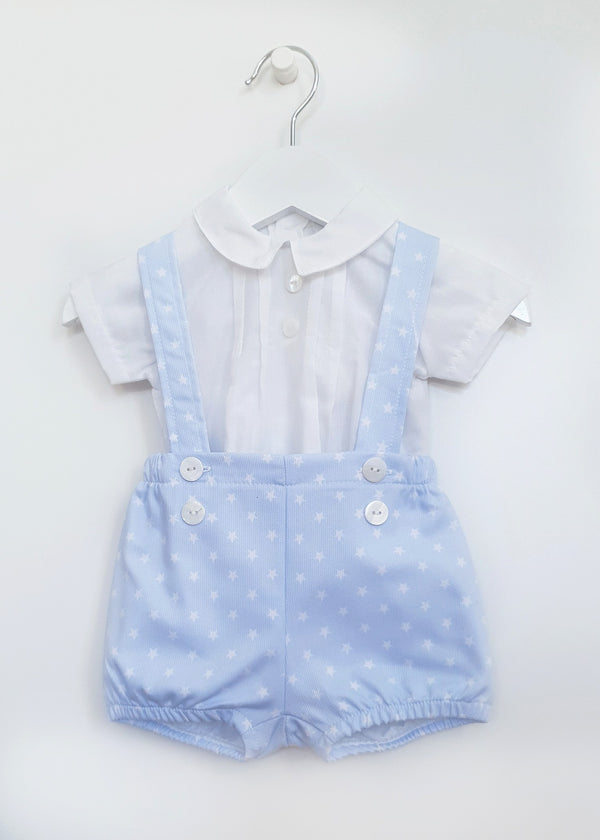 Dandelion Blue Star Print Shorts & Shirt Set